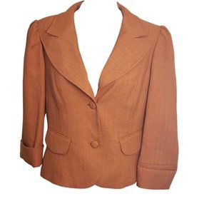 Worthington Orange Blazer Plus sz14